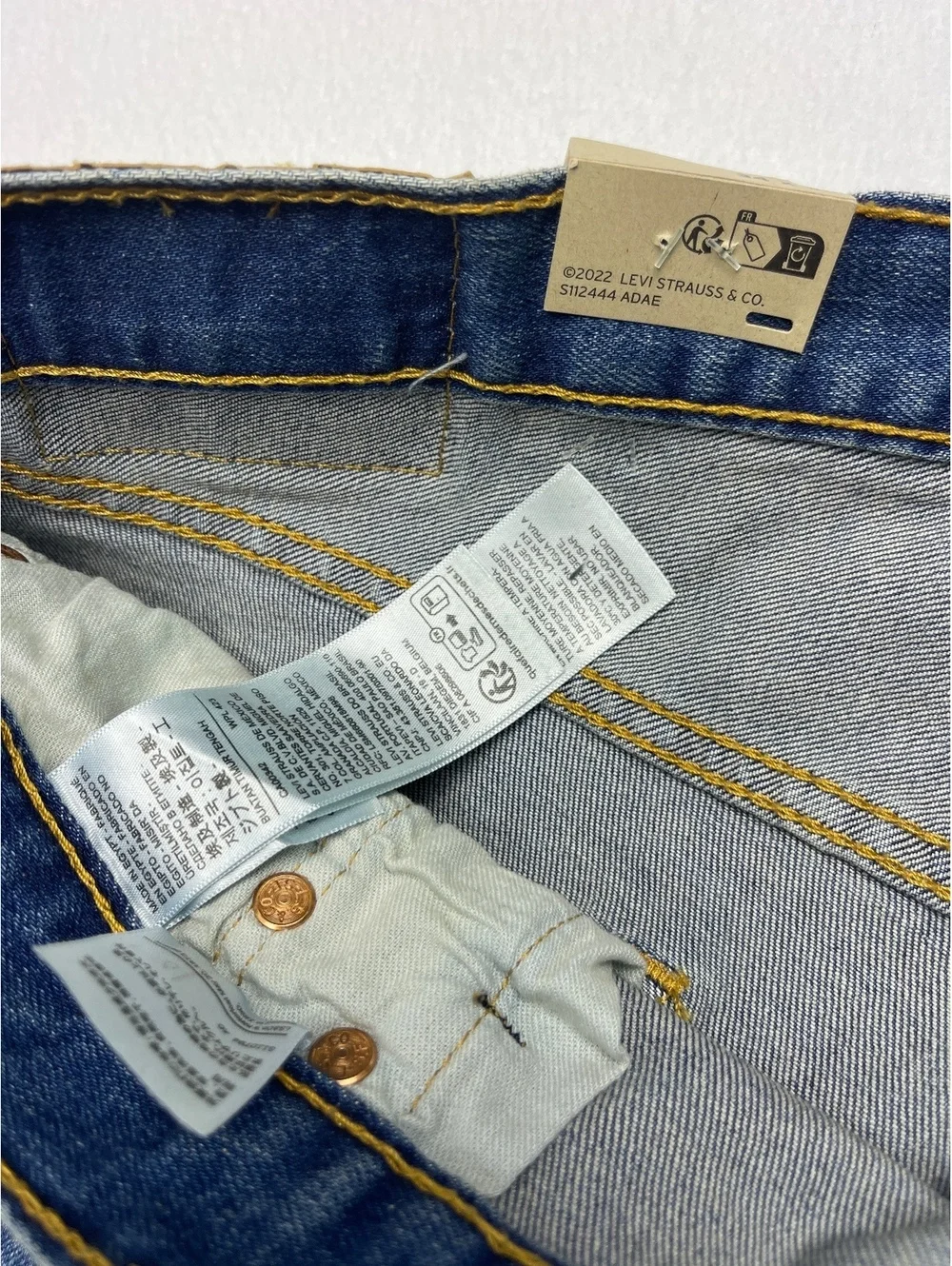 Levi's 501 Men's Classic Fit Blue Denim Jeans Size 34x30